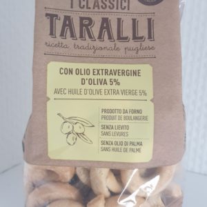 PUGLIA SAPORI TARALLI CON OLIO EXTRAVERGINE D’OLIVA 5% 250 GR