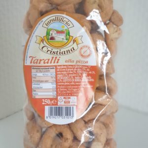 CRISTIANA TARALLI ALLA PIZZA 250 GR